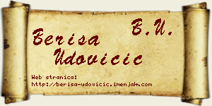 Beriša Udovičić vizit kartica